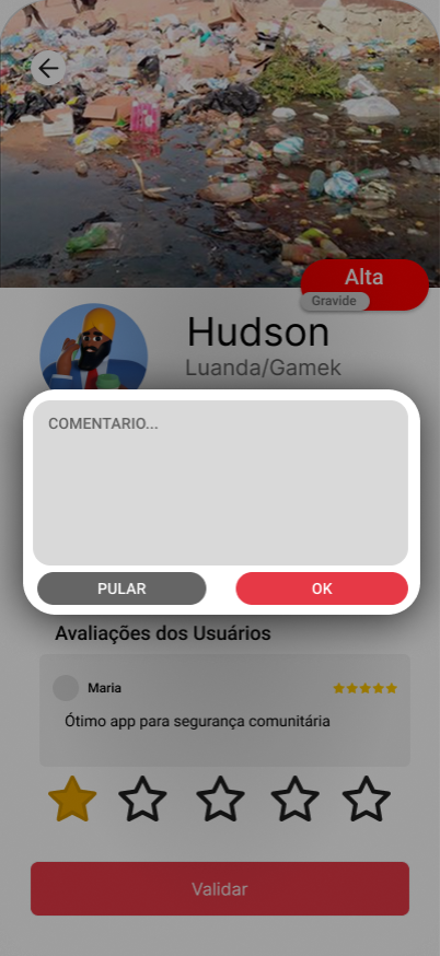 Tela do aplicativo - Chat